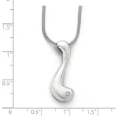 SS White Ice .02ct. Diamond Necklace